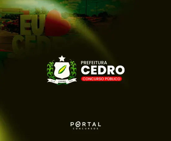 Concurso Prefeitura de Cedro-PE 2026 abre 127 vagas imediatas com salários de até R$ 6 mil